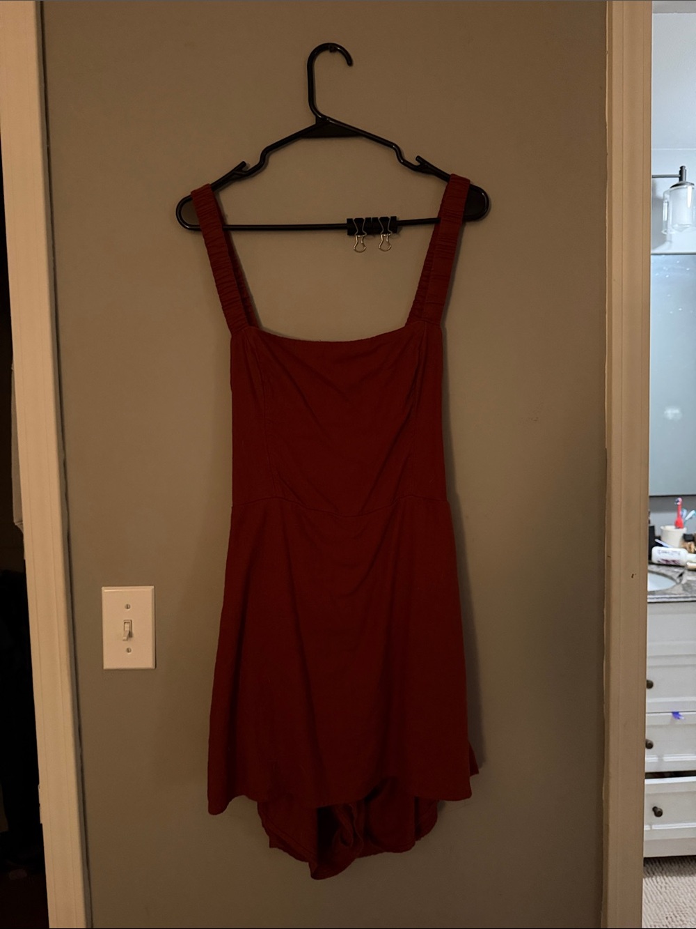 Abercrombie Open Back Burnt Orange Romper
